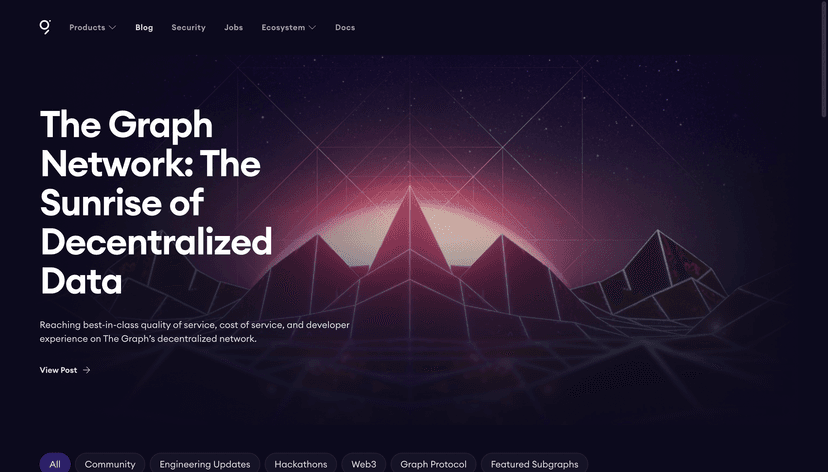 Screenshot of The Graph